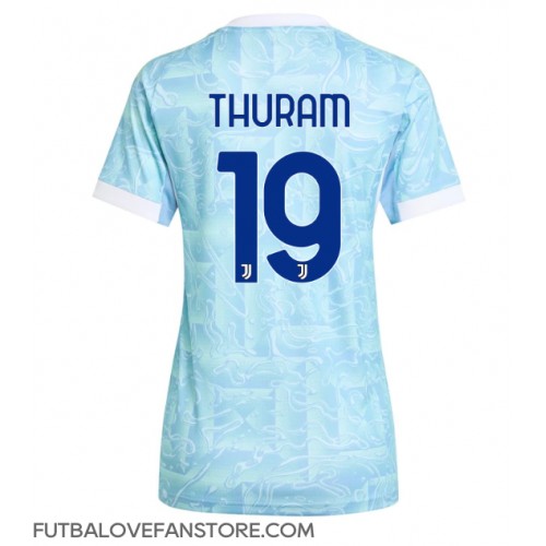 Juventus Khephren Thuram #19 Vonkajší Ženy futbalový dres 2025-26 Krátky Rukáv Juventus Khephren Thuram #19 Vonkajší Ženy futbalový dres 2025-26 Krátky Rukáv